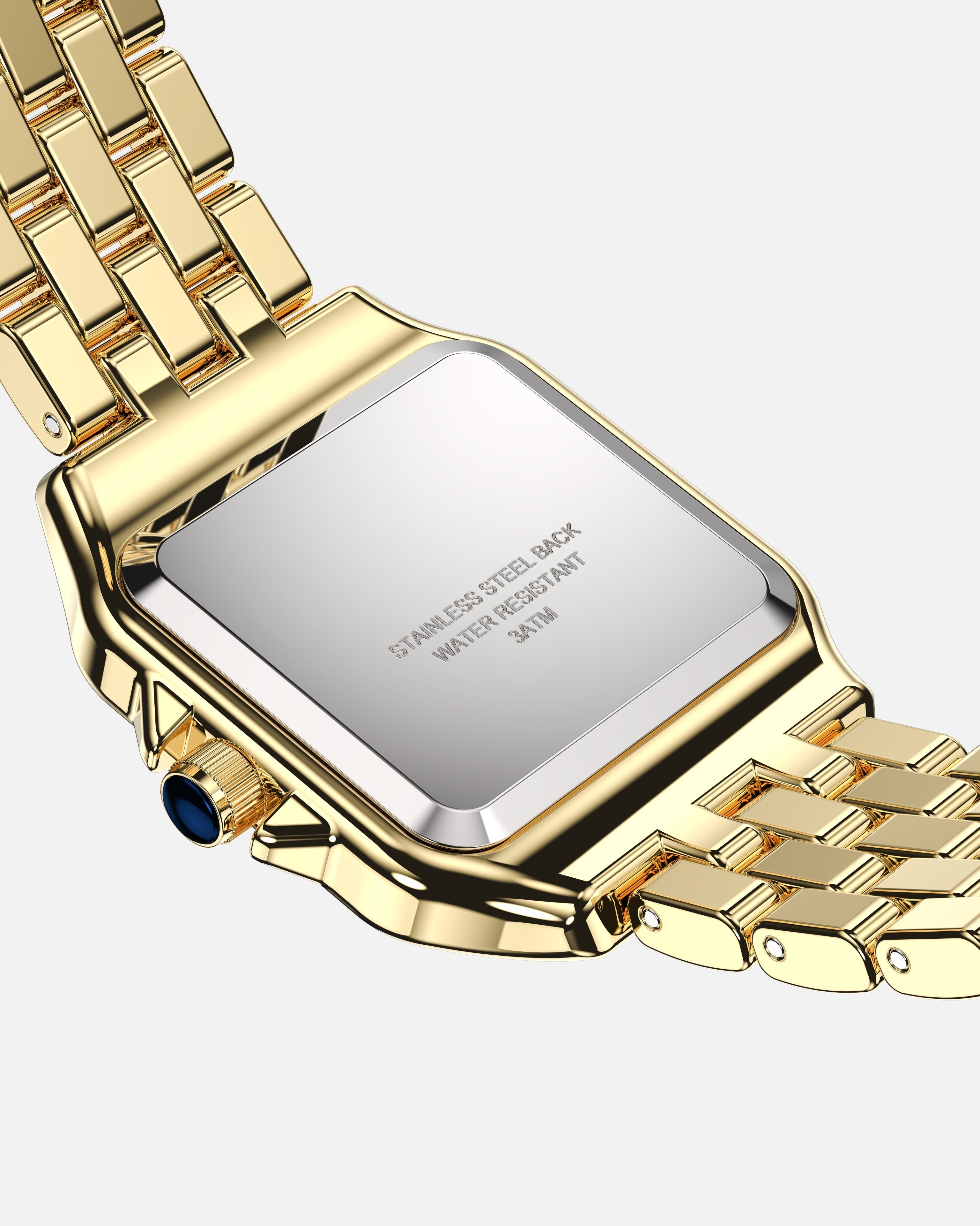 Joséphine | Montre Femme Cadran Carré Doré