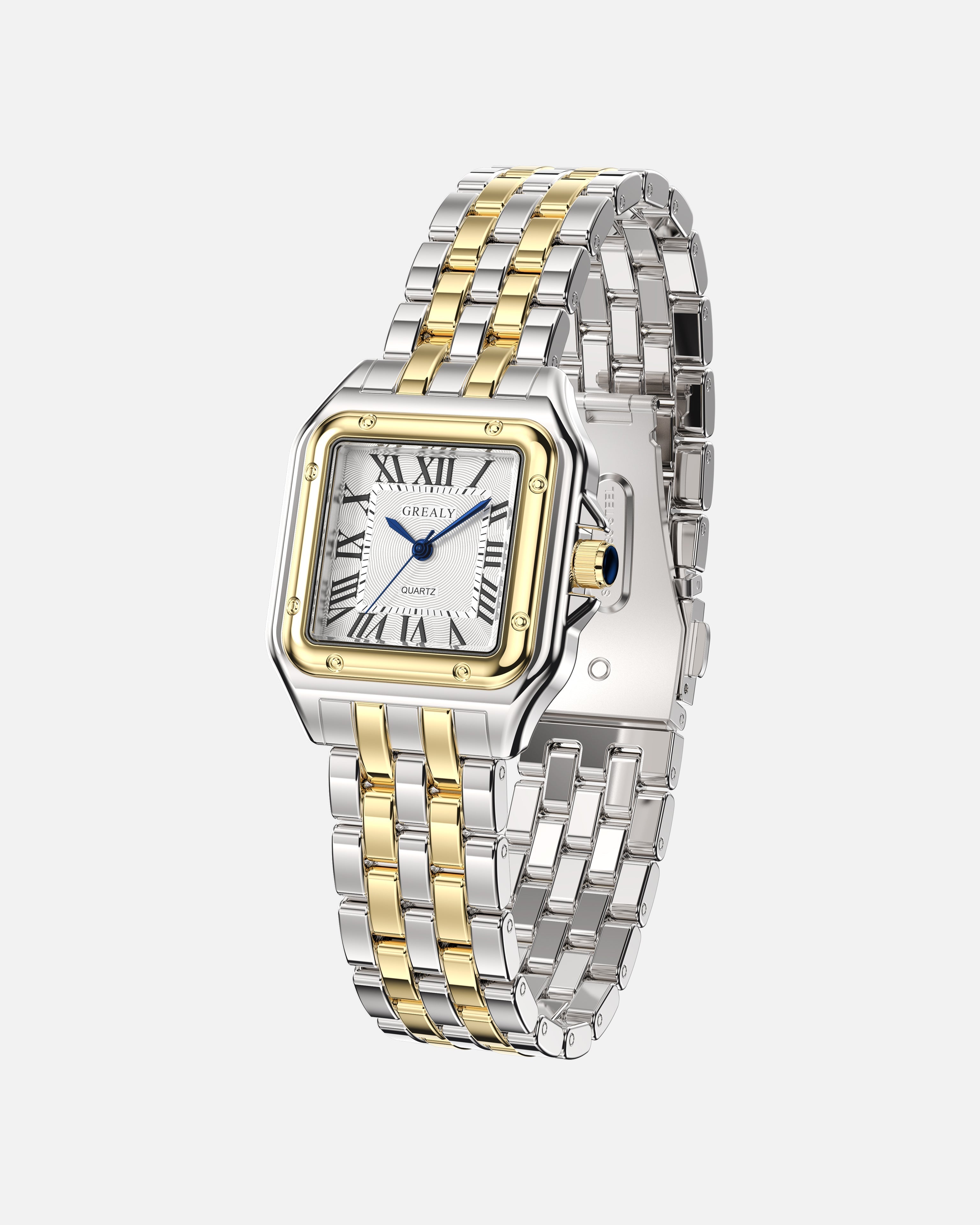 Joséphine | Montre Femme Cadran Carré Doré