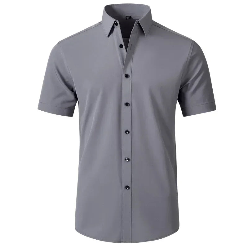 Léo | Chemise Homme Extensible Coupe Slim Infroissable