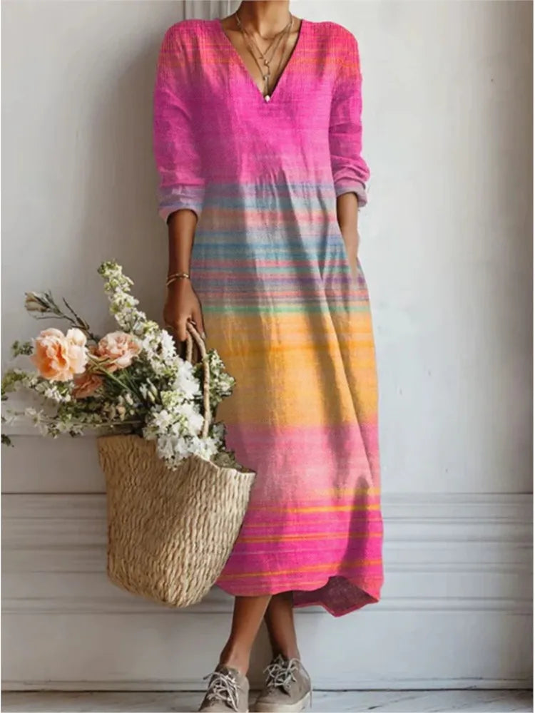 Reenas Beauty – Robe en lin pour femme (édition d'été)