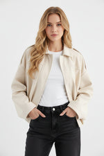 Élise | Veste Oversize Bombée Camel