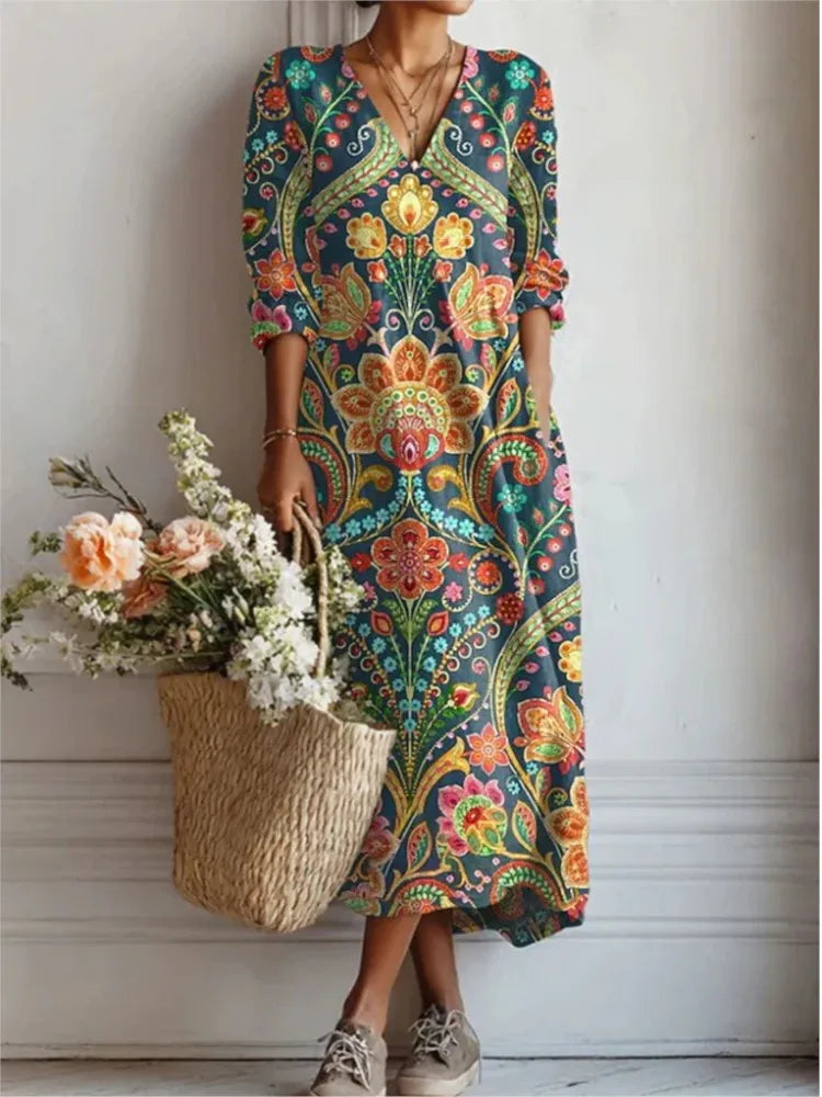 Reenas Beauty – Robe en lin pour femme (édition d'été)