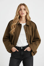 Élise | Veste Oversize Bombée Camel