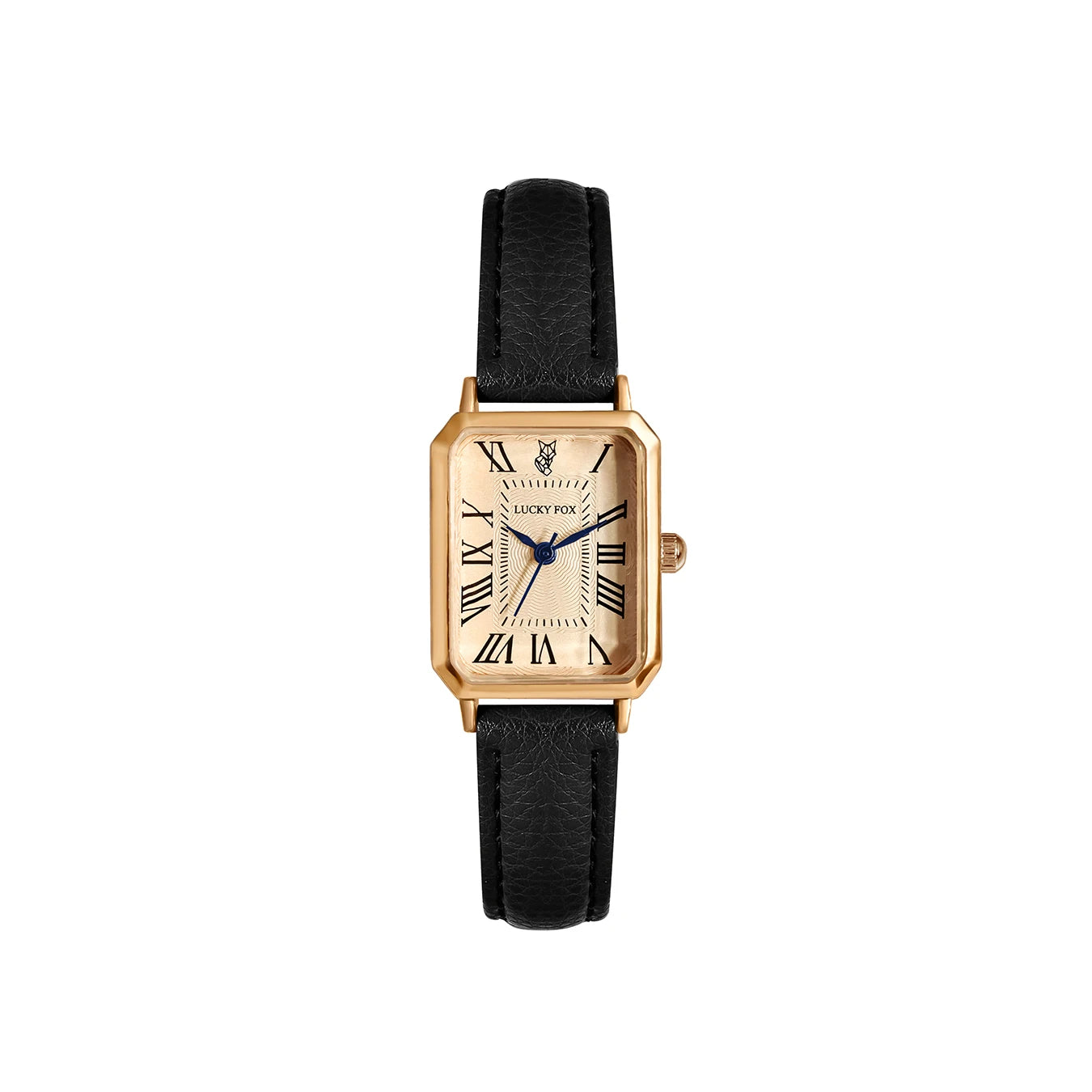 Éléonore | Montre Femme Cadran Carré Cuir Marron