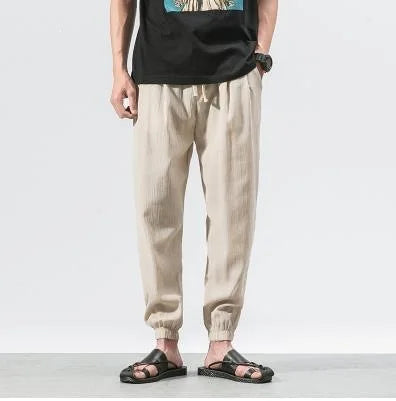 Léon | Pantalon Lantern Homme Coton Lin Été