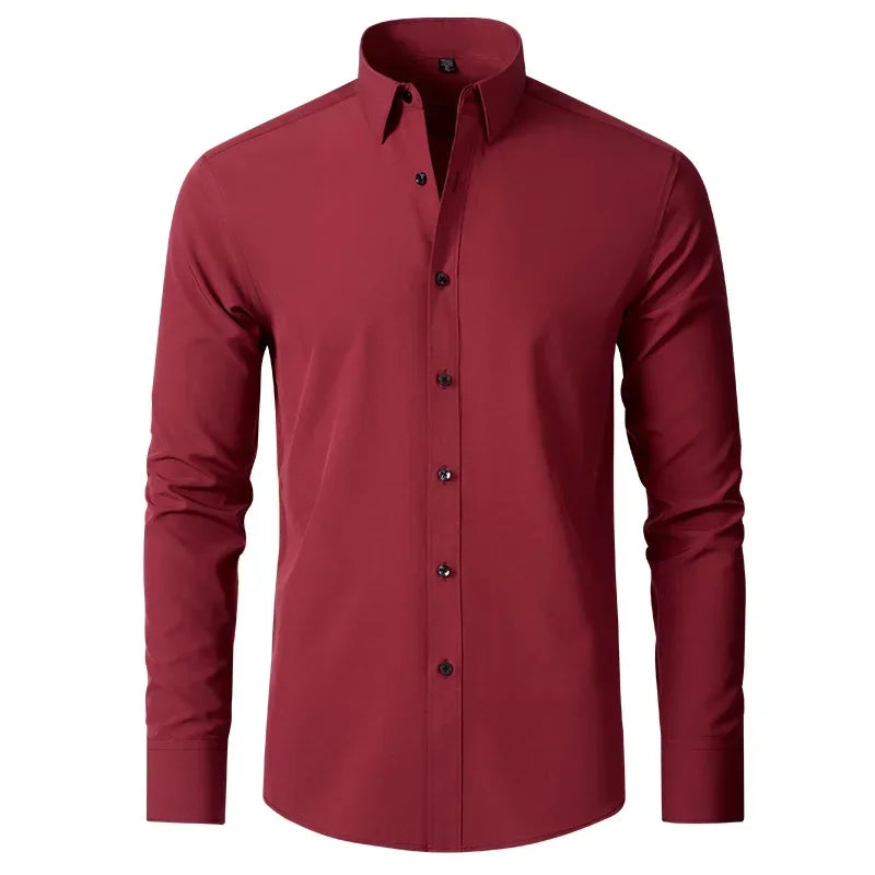 Léo | Chemise Homme Extensible Coupe Slim Infroissable