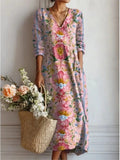 Reenas Beauty – Robe en lin pour femme (édition d'été)
