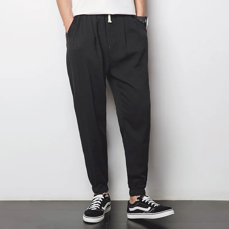 Léon | Pantalon Lantern Homme Coton Lin Été