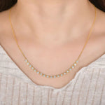 Adèle | Collier Moissanite Certifiée Plaqué Or 14K