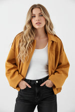 Élise | Veste Oversize Bombée Camel