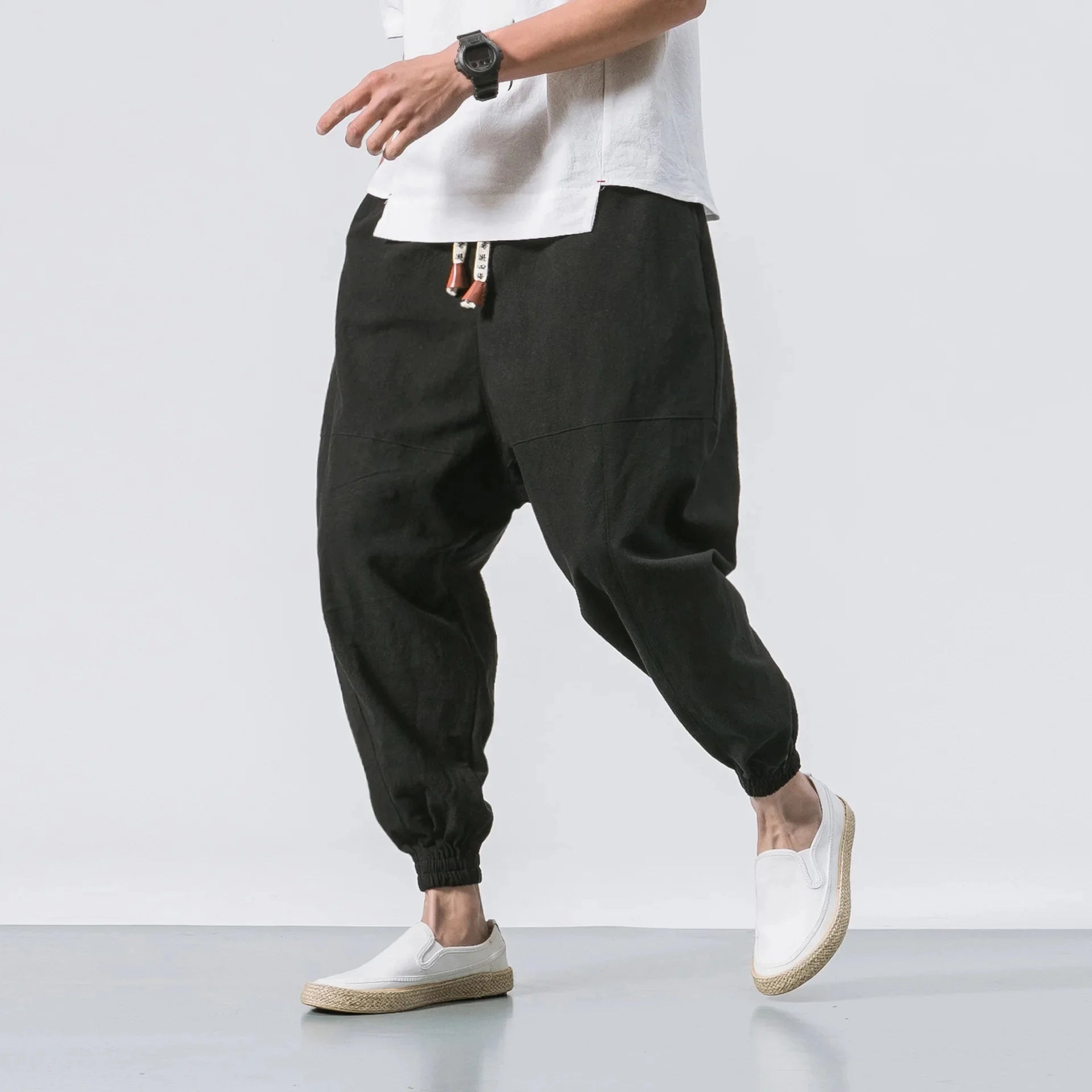 Marius | Pantalon Large Homme Coton Lin