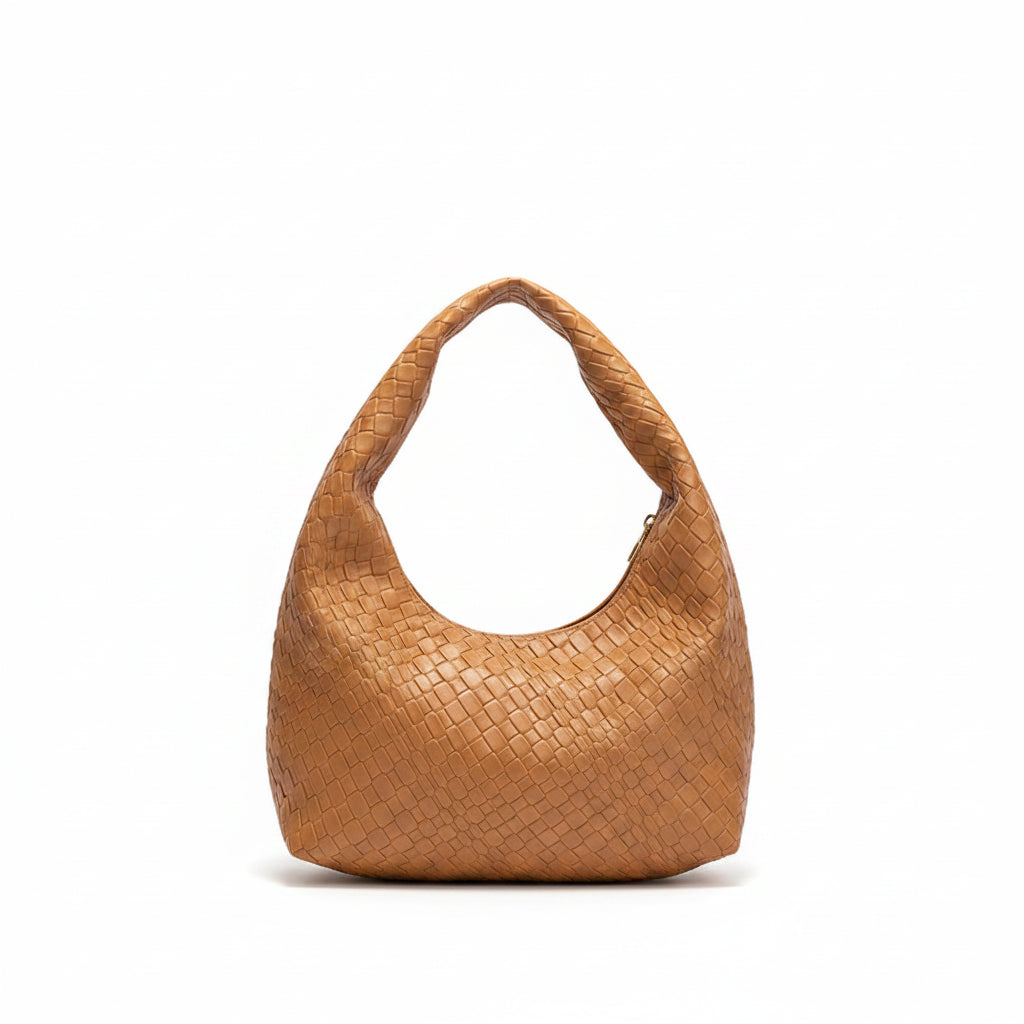 Margaux | Sac Besace Tressé Effet Croco