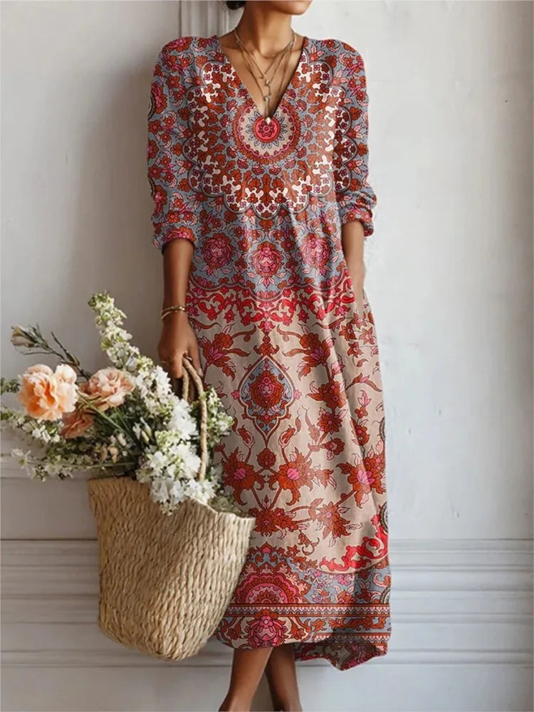 Reenas Beauty – Robe en lin pour femme (édition d'été)