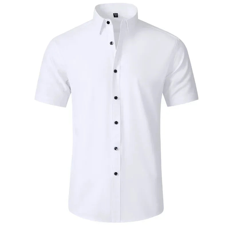 Léo | Chemise Homme Extensible Coupe Slim Infroissable