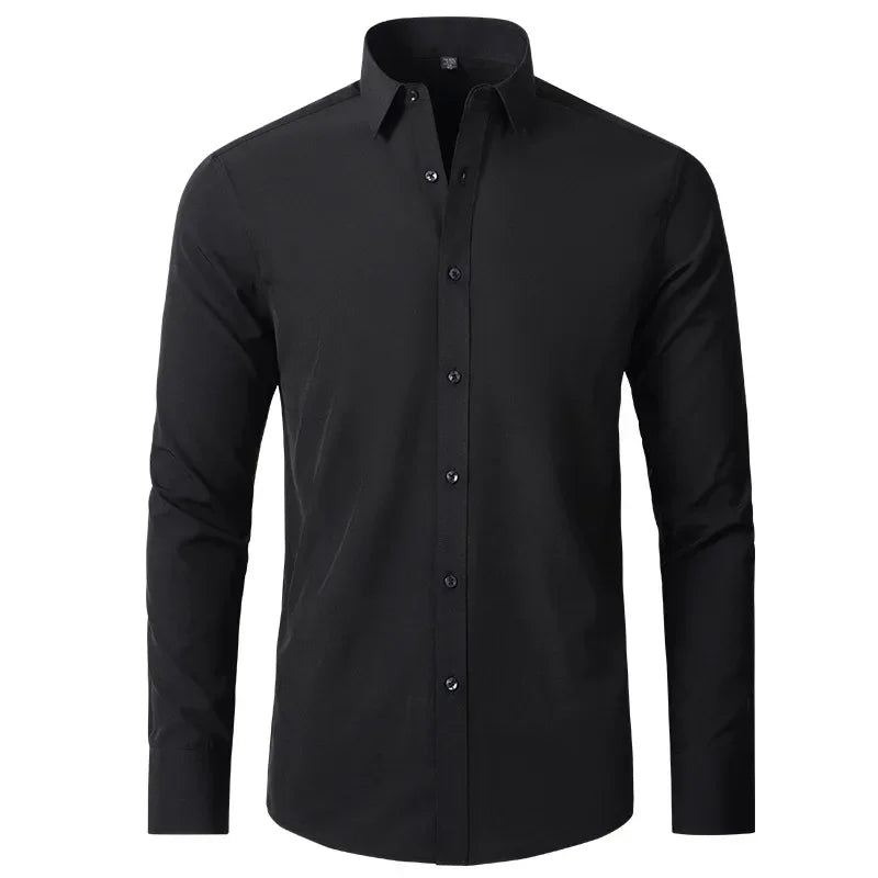 Léo | Chemise Homme Extensible Coupe Slim Infroissable
