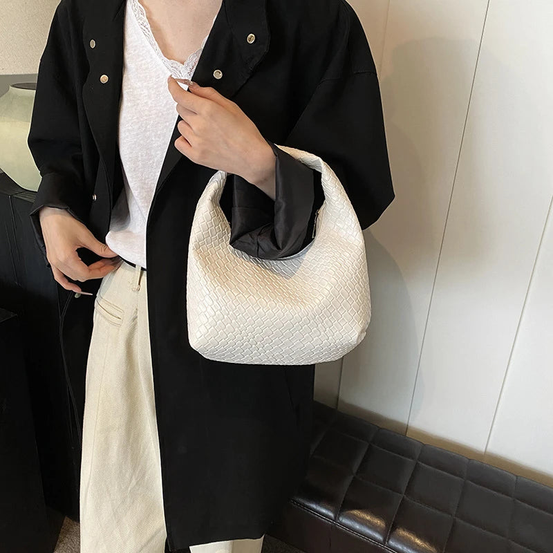 Margaux | Sac Besace Tressé Effet Croco