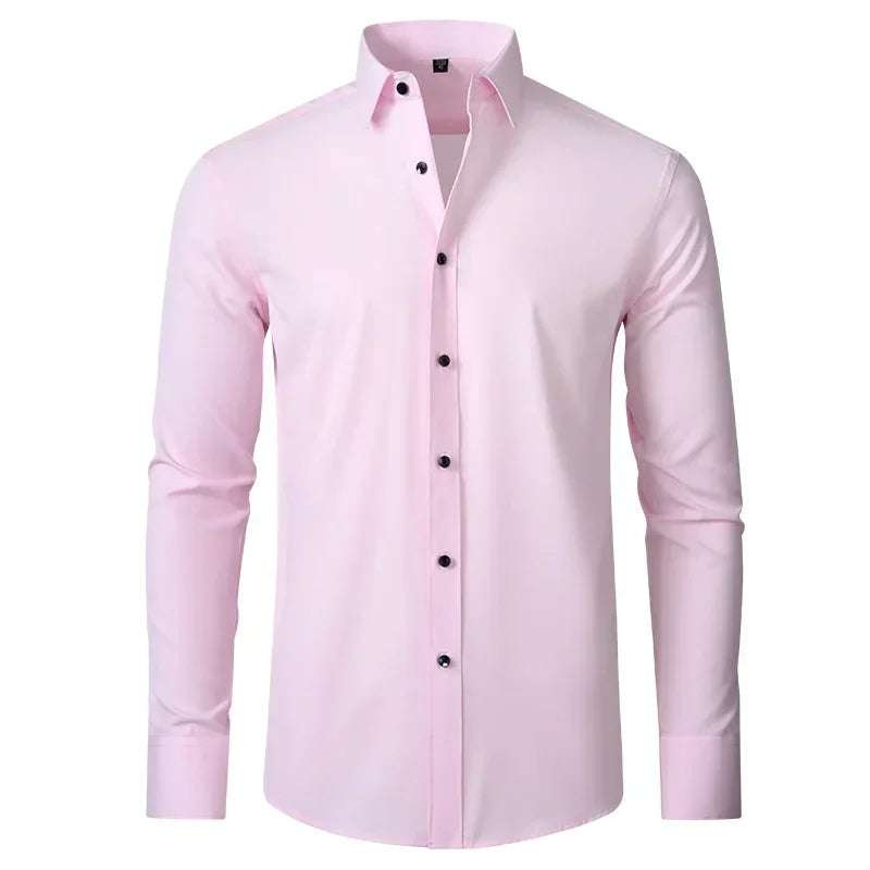 Léo | Chemise Homme Extensible Coupe Slim Infroissable