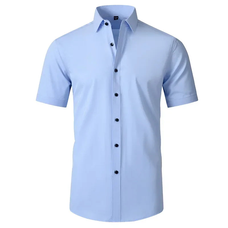 Léo | Chemise Homme Extensible Coupe Slim Infroissable