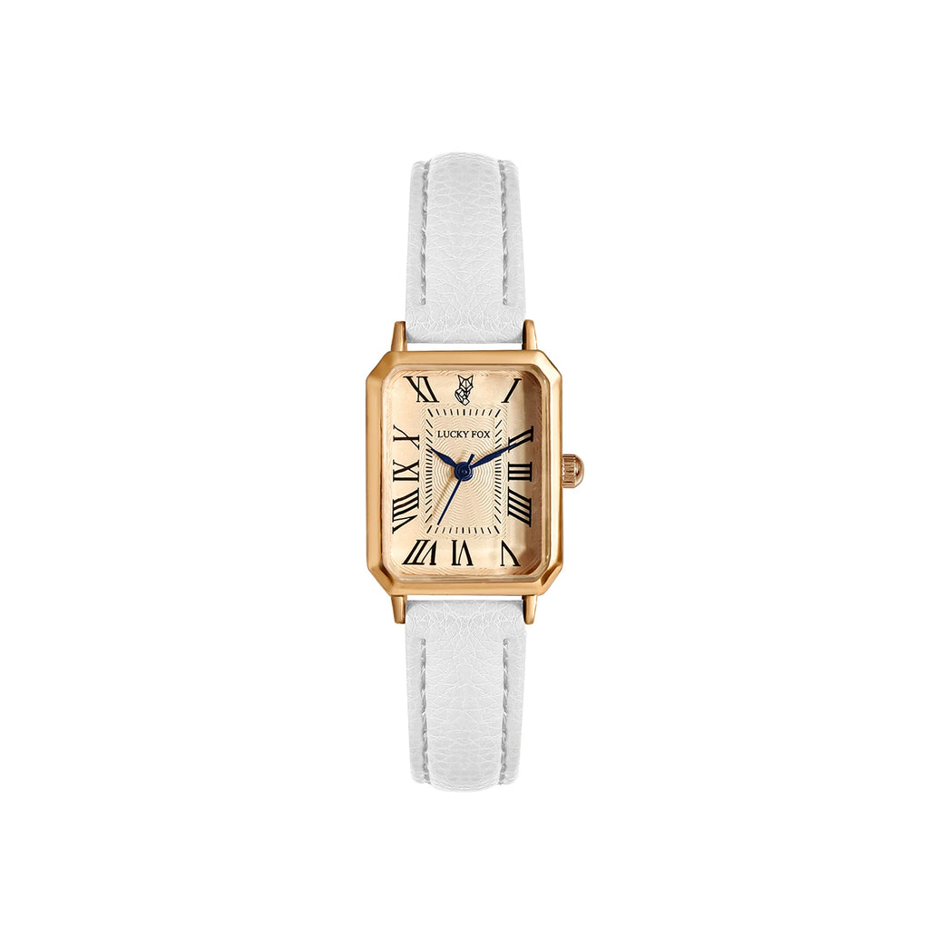 Éléonore | Montre Femme Cadran Carré en Cuir