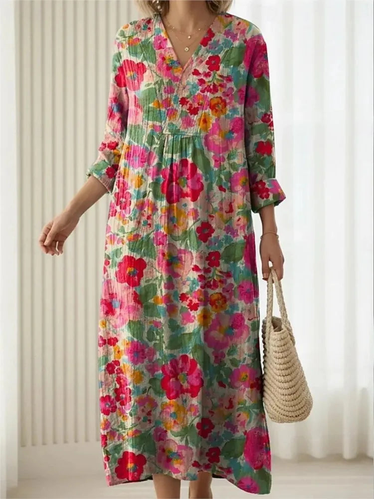 Reenas Beauty – Robe en lin pour femme (édition d'été)