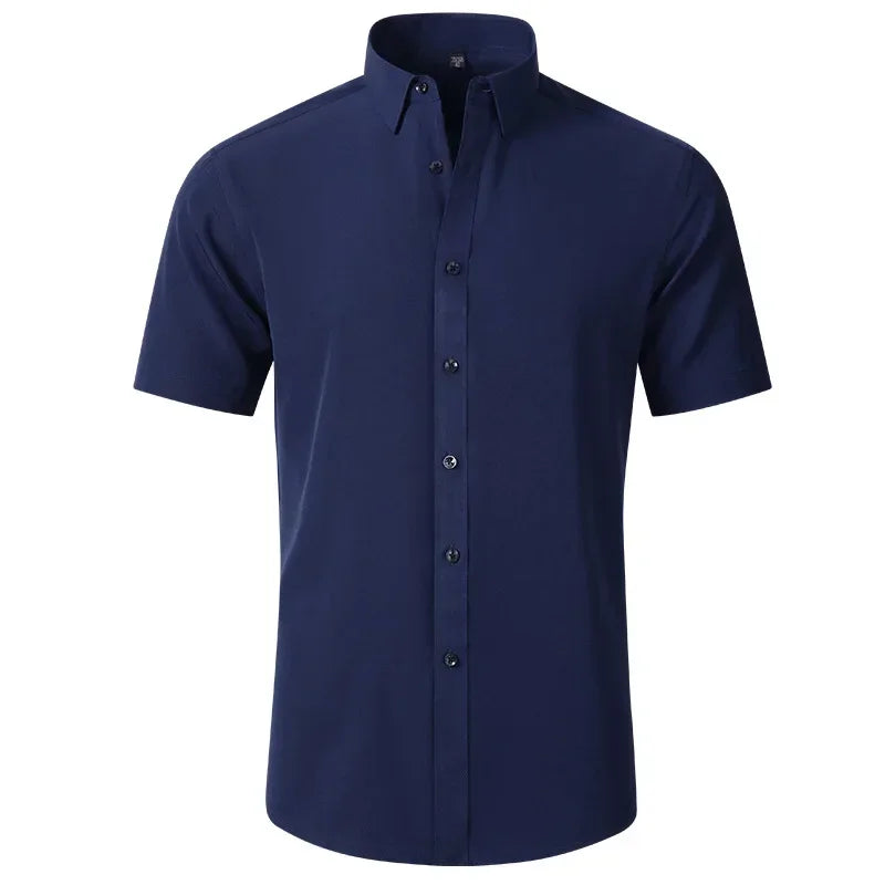 Léo | Chemise Homme Extensible Coupe Slim Infroissable