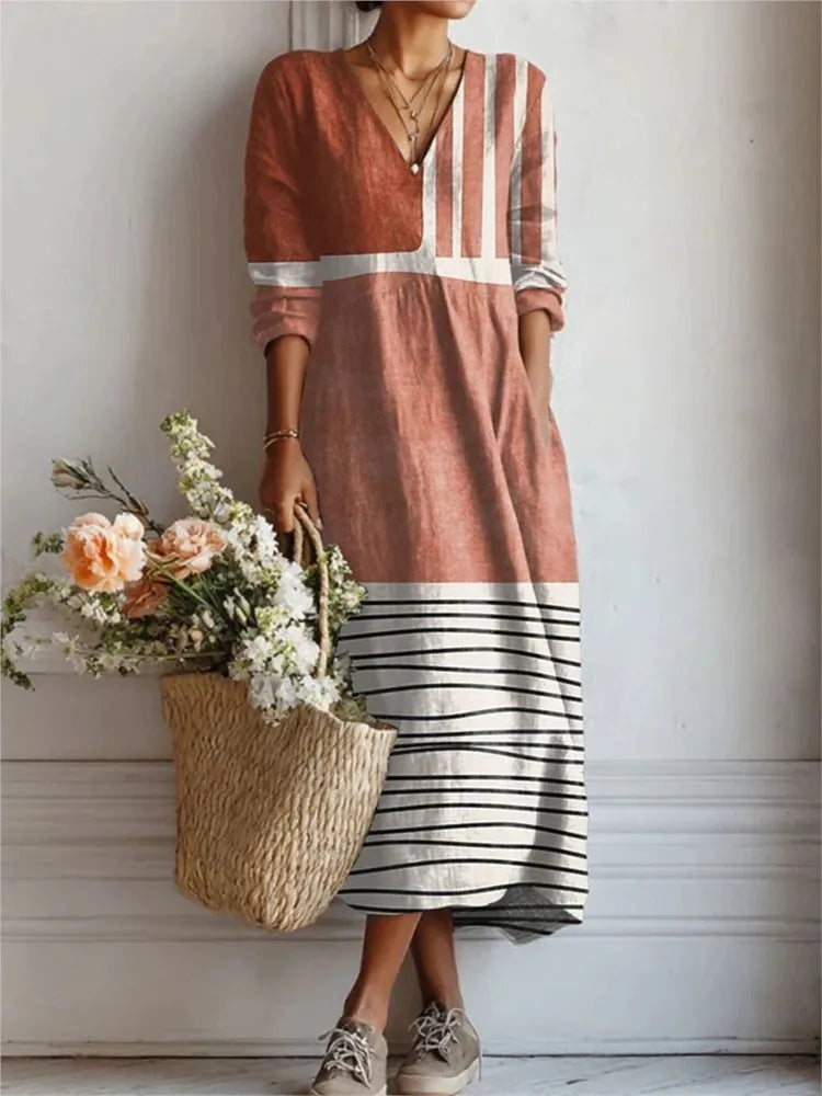 Reenas Beauty – Robe en lin pour femme (édition d'été)