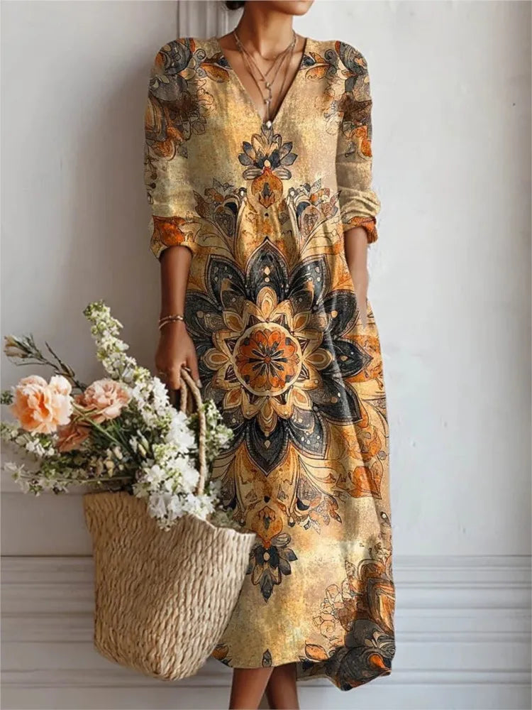 Reenas Beauty – Robe en lin pour femme (édition d'été)