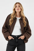 Élise | Veste Oversize Bombée Camel